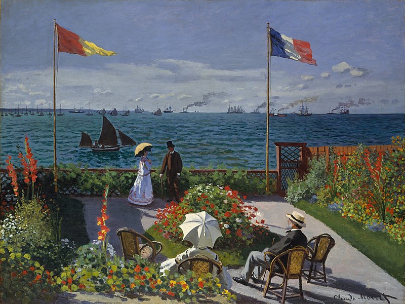 Claude Monet's Impressionism of Jardin a Sainte